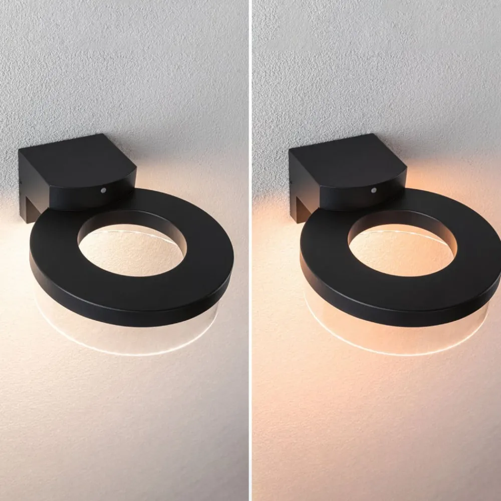 Paulmann Væglampe Med Sensor > LED-væglampe Capera, antracit, CCT, IP44