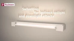 Paulmann Væg- Og Spejllamper|Væglamper > LED-væglampe Lucille, hvid, 40 cm, dæmpbar, IP44