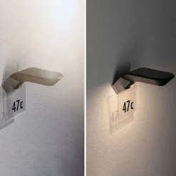 Paulmann Solcelle Lampe Med Sensor|Væglampe Med Sensor > LED-væglampe med solcelle Soley antracit