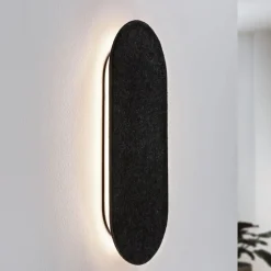 Paulmann Væglamper > LED-væglampe Tulga, 45 x 20 cm, antracit, filt
