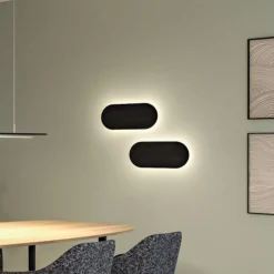 Paulmann Væglamper > LED-væglampe Tulga, 45 x 20 cm, antracit, filt