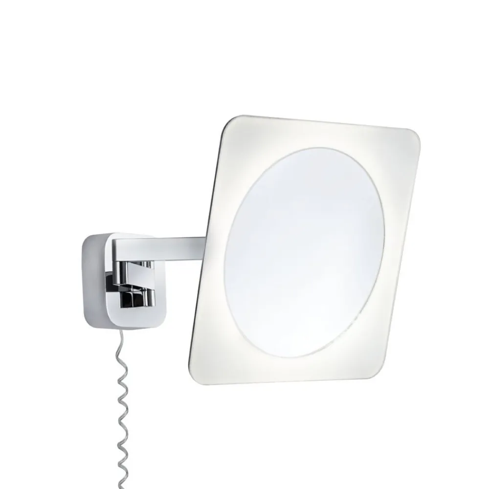 Paulmann Møbel Og Interiør > LED-vægspejl Bela, krom, IP44, stik