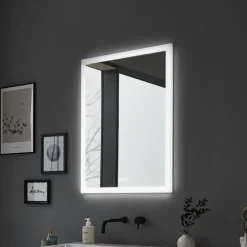 Paulmann Møbel Og Interiør > LED-vægspejl Mirra hvid 60x80 cm IP44 CCT