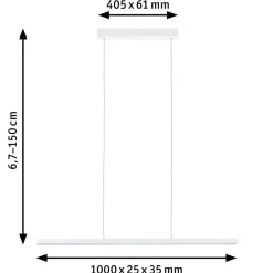 Paulmann Pendellamper|Pendellamper > Lento LED-pendel ZigBee CCT dim hvid