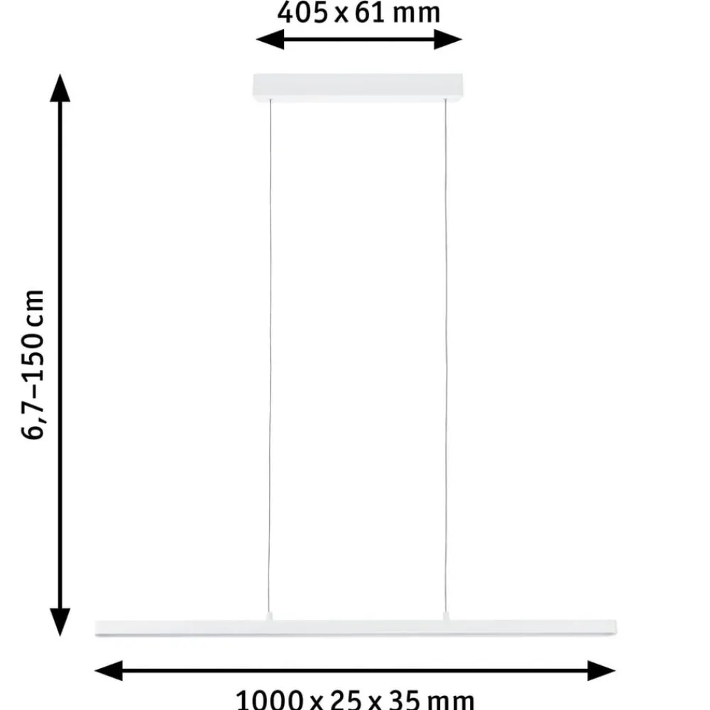 Paulmann Pendellamper|Pendellamper > Lento LED-pendel ZigBee CCT dim hvid