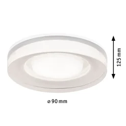 Paulmann Loftlamper|Loftlamper > Luena indbygget loftslampe GU10 IP65 hvid