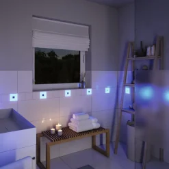 Væg- Og Spejllamper|Indbygningsspots ^ Paulmann LumiTiles Square, ZigBee, RGBW, 2 stk