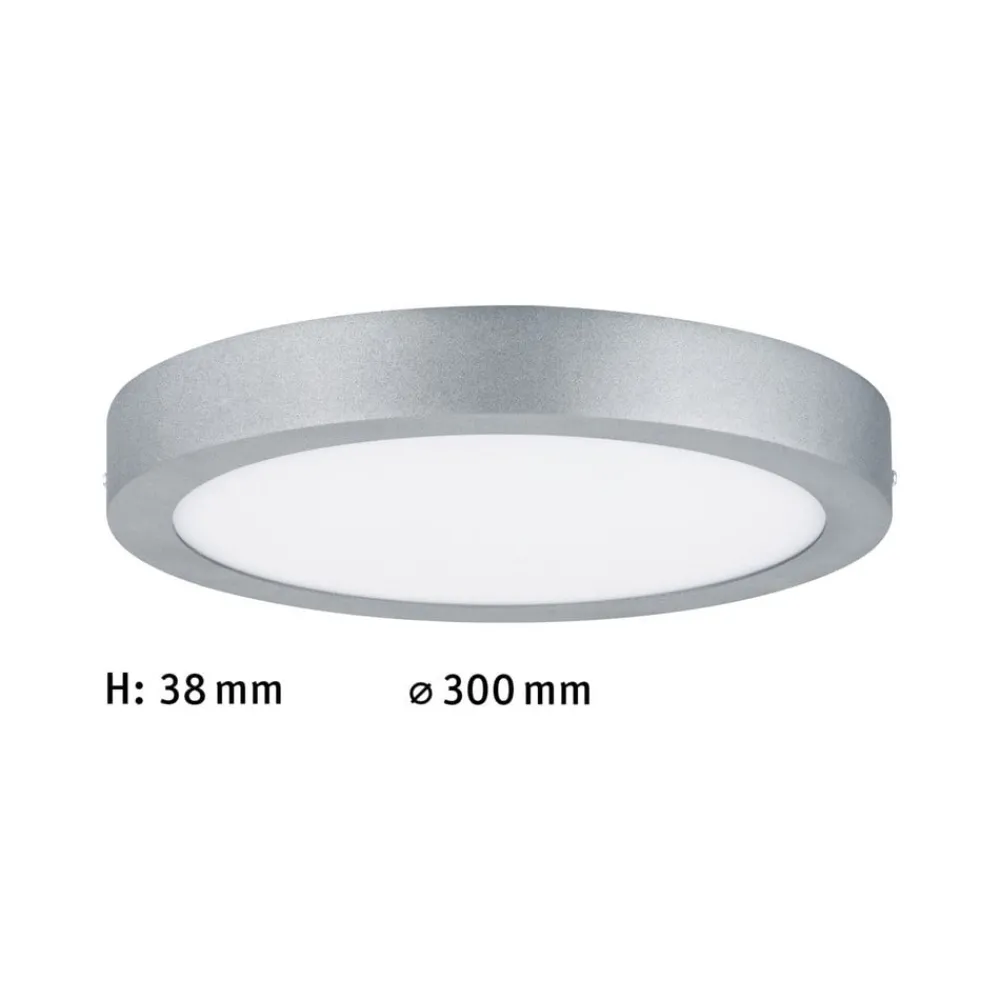Paulmann Arbejdsrum/Kontor > Lunar LED-panel, rundt, Ø 30 cm, krom