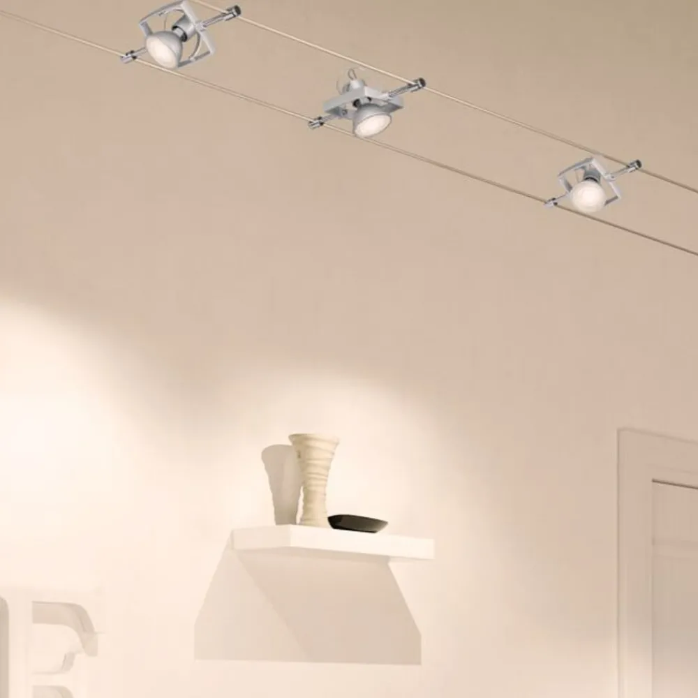 Paulmann Arbejdsrum/Kontor > Mac II wiresystem, mat krom med 5 spots
