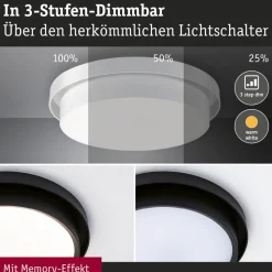Paulmann Loftlamper > Malik LED-loftlampe, 3-step-dim hvid