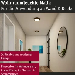 Paulmann Loftlamper > Malik LED-loftlampe, 3-step-dim sort