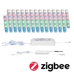 Dekorationsbelysning|Led Strips ^ Paulmann MaxLED 500 basissæt IP44 RGBW ZigBee 5m