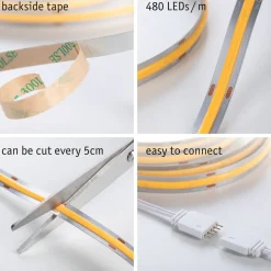Paulmann Dekorationsbelysning|Led Strips > MaxLED 500 COB Basis IP20 varmhvid, 3m