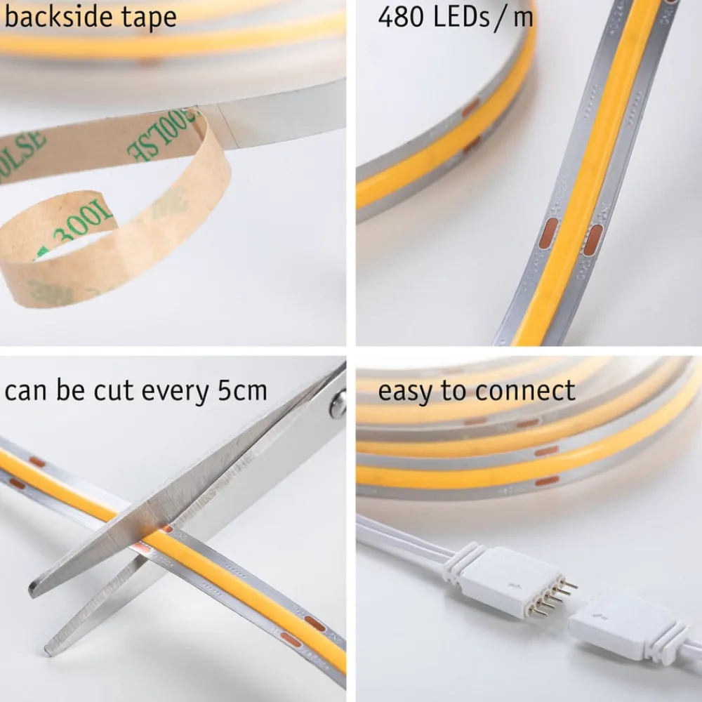 Paulmann Dekorationsbelysning|Led Strips > MaxLED 500 COB Basis IP20 varmhvid, 3m