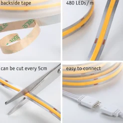 Paulmann Dekorationsbelysning|Led Strips > MaxLED 500 COB Basis IP20 varmhvid, 1,5m