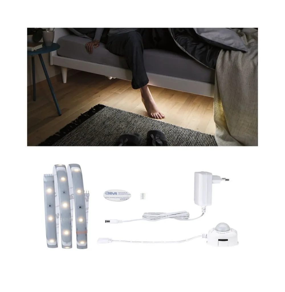 Paulmann Dekorationsbelysning|Led Strips > MaxLED 250 Comfort Set, enkeltseng, 1 m
