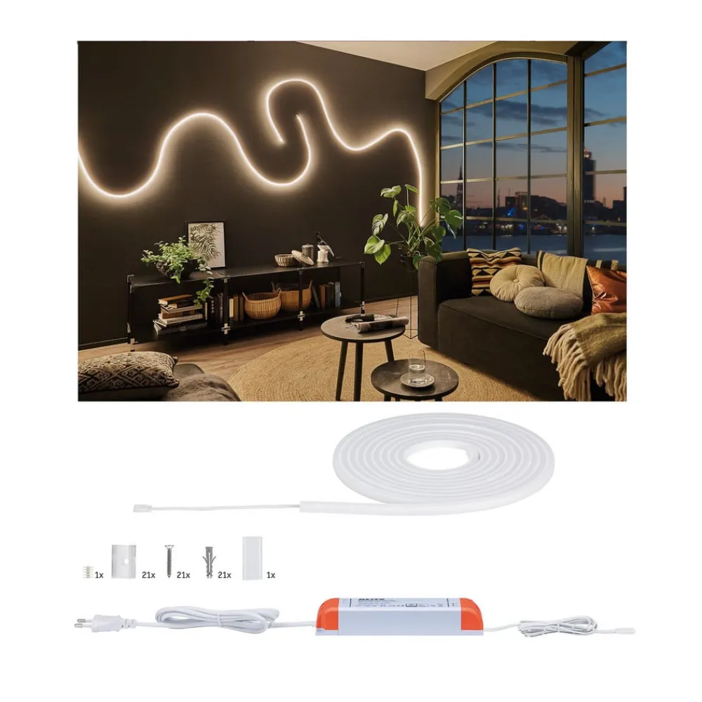 Paulmann Dekorationsbelysning|Led Strips > MaxLED Flow basissæt varmhvid 5 m