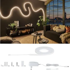 Dekorationsbelysning|Led Strips ^ Paulmann MaxLED Flow basissæt varmhvid 3 m