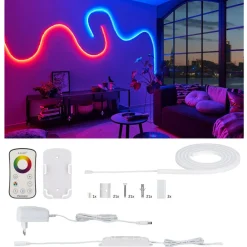 Dekorationsbelysning|Led Strips ^ Paulmann MaxLED Flow basissæt RGB 1,5 m