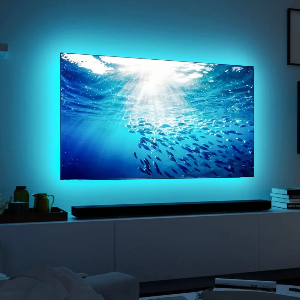 Paulmann Dekorationsbelysning|Led Strips > MaxLED 250 RGBW Comfort Set TV 65 tommer