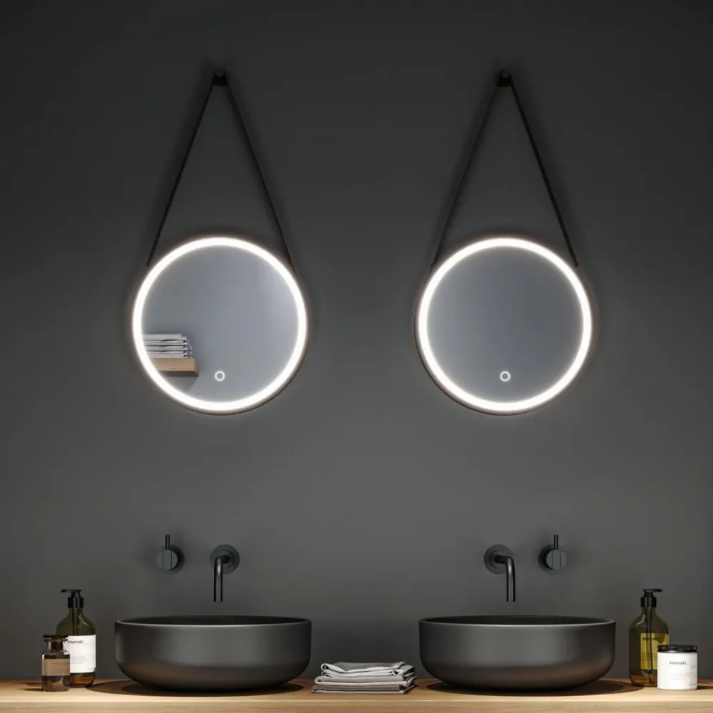 Møbel Og Interiør ^ Paulmann Miro LED-hængespejl CCT Ø40cm Framelight