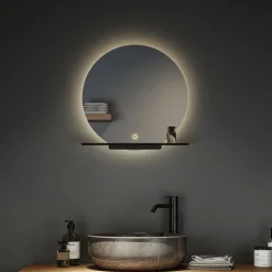Møbel Og Interiør ^ Paulmann Miro LED-vægspejl CCT Ø50cm Baggrundsbelysning