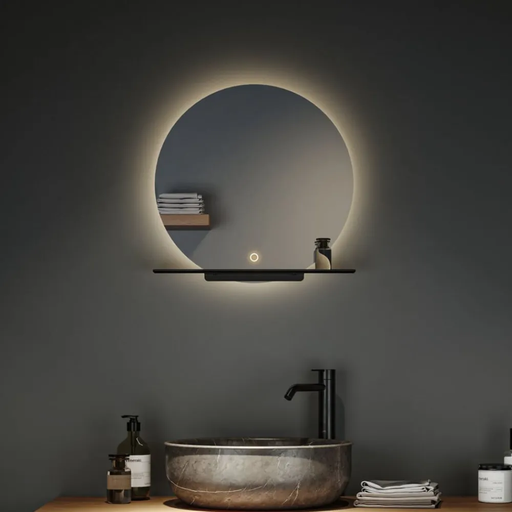 Møbel Og Interiør ^ Paulmann Miro LED-vægspejl CCT Ø50cm Baggrundsbelysning