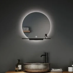 Møbel Og Interiør ^ Paulmann Miro LED-vægspejl CCT Ø50cm Baggrundsbelysning
