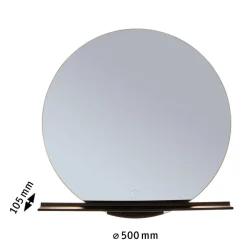 Møbel Og Interiør ^ Paulmann Miro LED-vægspejl CCT Ø50cm Baggrundsbelysning