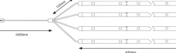 Paulmann Dekorationsbelysning|Led Strips > Mobile Strip Parasol-Light 4 x 40cm