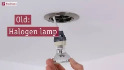 Spotlights ^ Paulmann Nova Coin sæt med 3, rund, stiv, sort