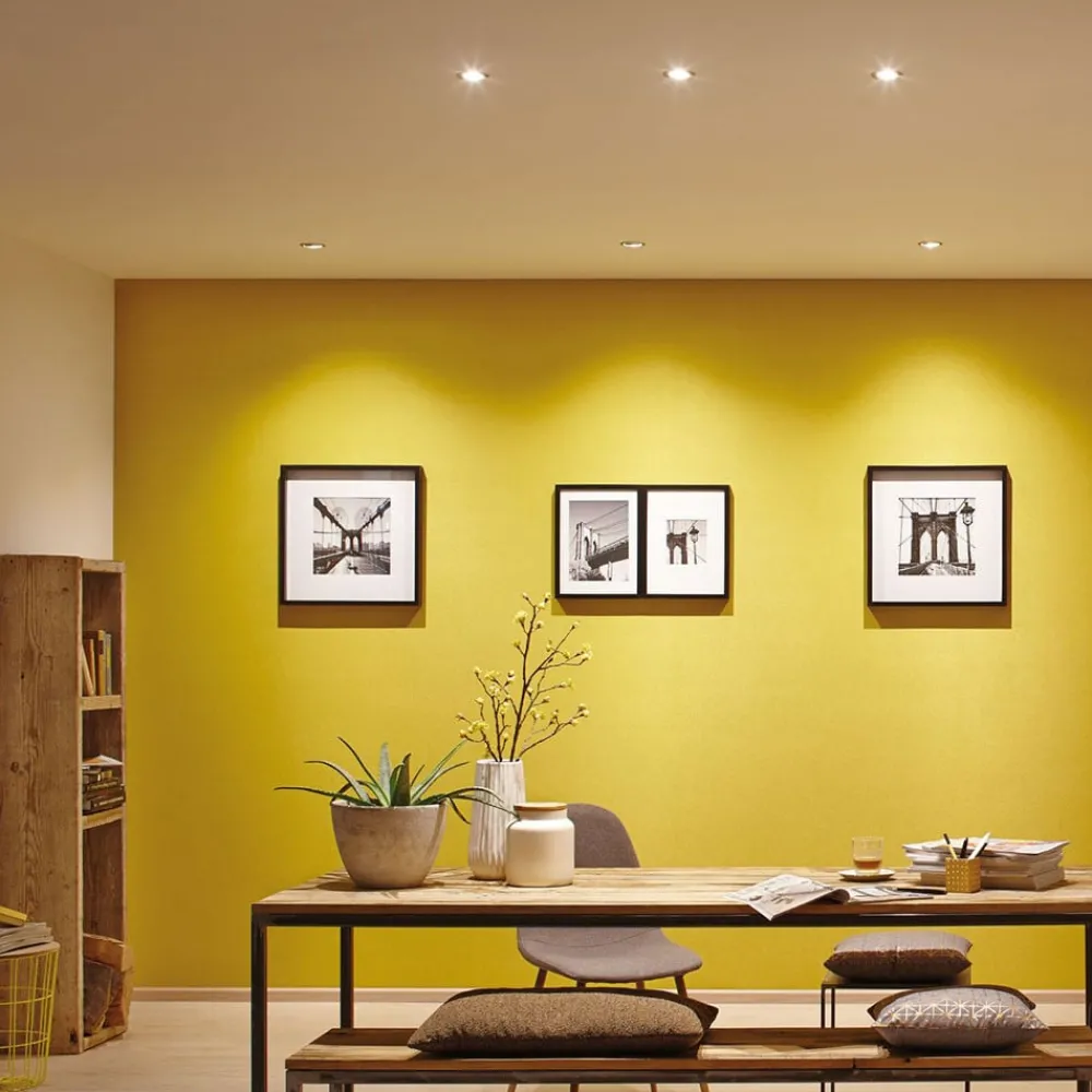 Loftlamper|Indbygningsspots ^ Paulmann Nova LED-indbygningsspot 3 stk. drejelig, hvid
