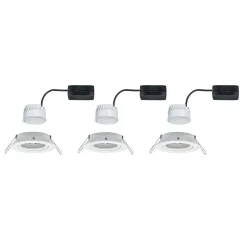 Loftlamper|Indbygningsspots ^ Paulmann Nova LED-indbygningsspot 3 stk. drejelig, hvid