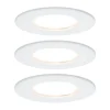 Loftlamper|Indbygningsspots ^ Paulmann Nova LED indbygningslampe 3stk. stiv hvid