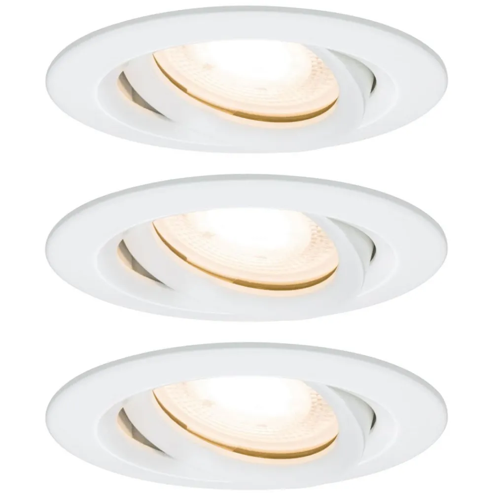 Paulmann Gang|Loftlamper > Nova LED-indbygningsspot, dæmpbar, IP65, hvid