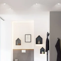 Paulmann Gang|Loftlamper > Nova LED-indbygningsspot, dæmpbar, IP65, hvid