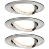 Paulmann Indbygningsspots|Spotlights > Nova LED-spot 3 stk. drejelig, jern