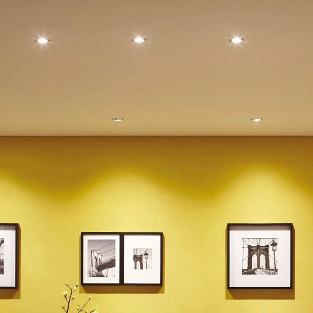 Paulmann Indbygningsspots|Spotlights > Nova LED-spot 3 stk. drejelig, jern