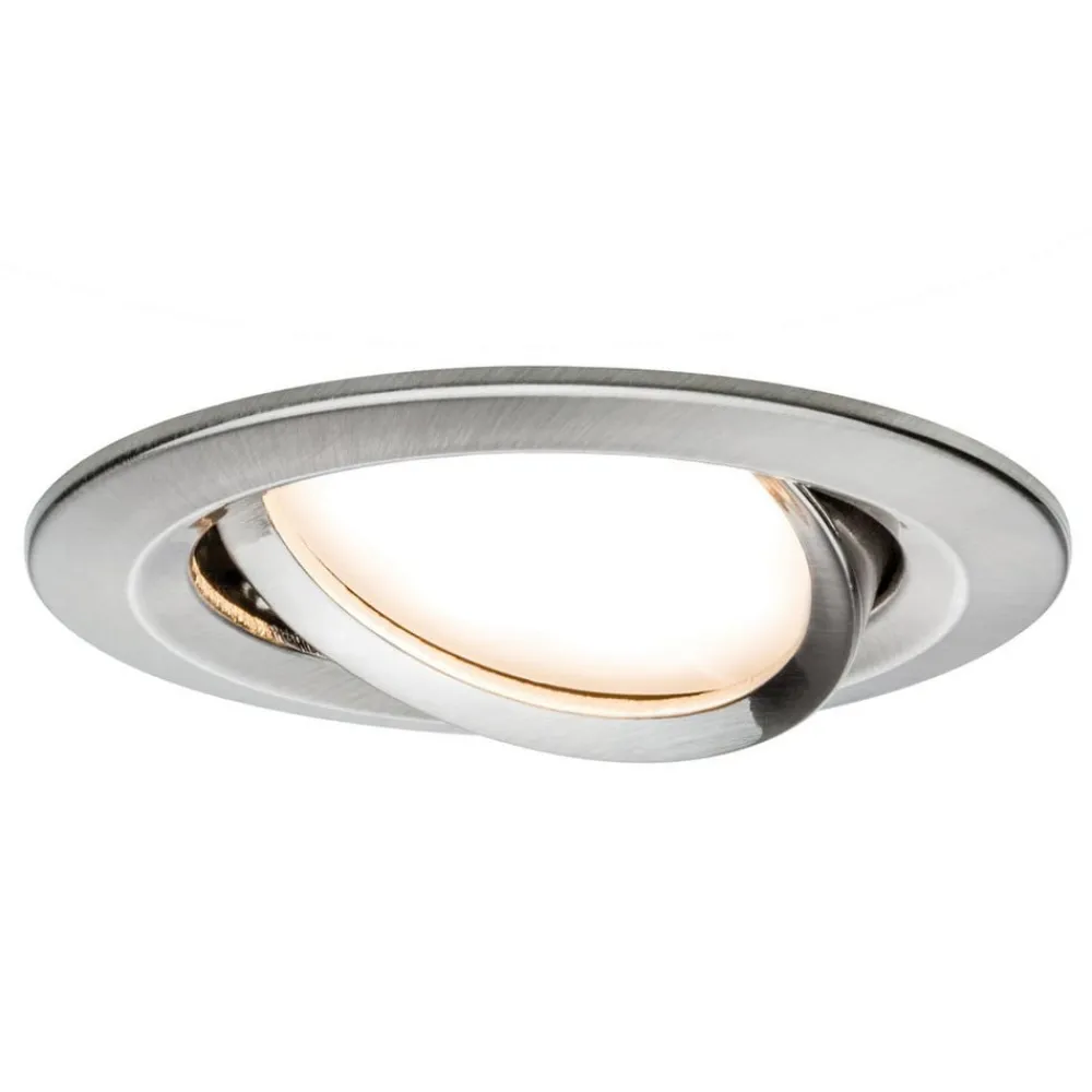 Paulmann Indbygningsspots|Spotlights > Nova LED-spot 3 stk. drejelig, jern