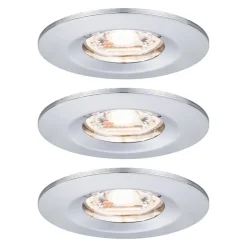 Paulmann Loftlamper|Indbygningsspots > Nova mini indb.-spot, sæt med 3 IP44 krom