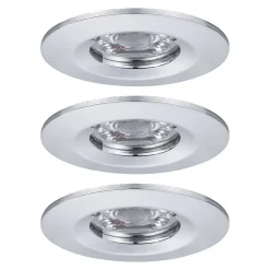 Paulmann Loftlamper|Indbygningsspots > Nova mini indb.-spot, sæt med 3 IP44 krom
