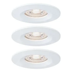 Paulmann Indbygningsspots|Spotlights > Nova mini indb.-spot, sæt med 3 IP44 hvid