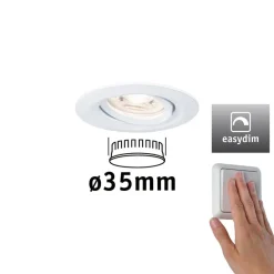 Paulmann Indbygningsspots|Spotlights > Nova mini Plus indb.-spot easydim hvid