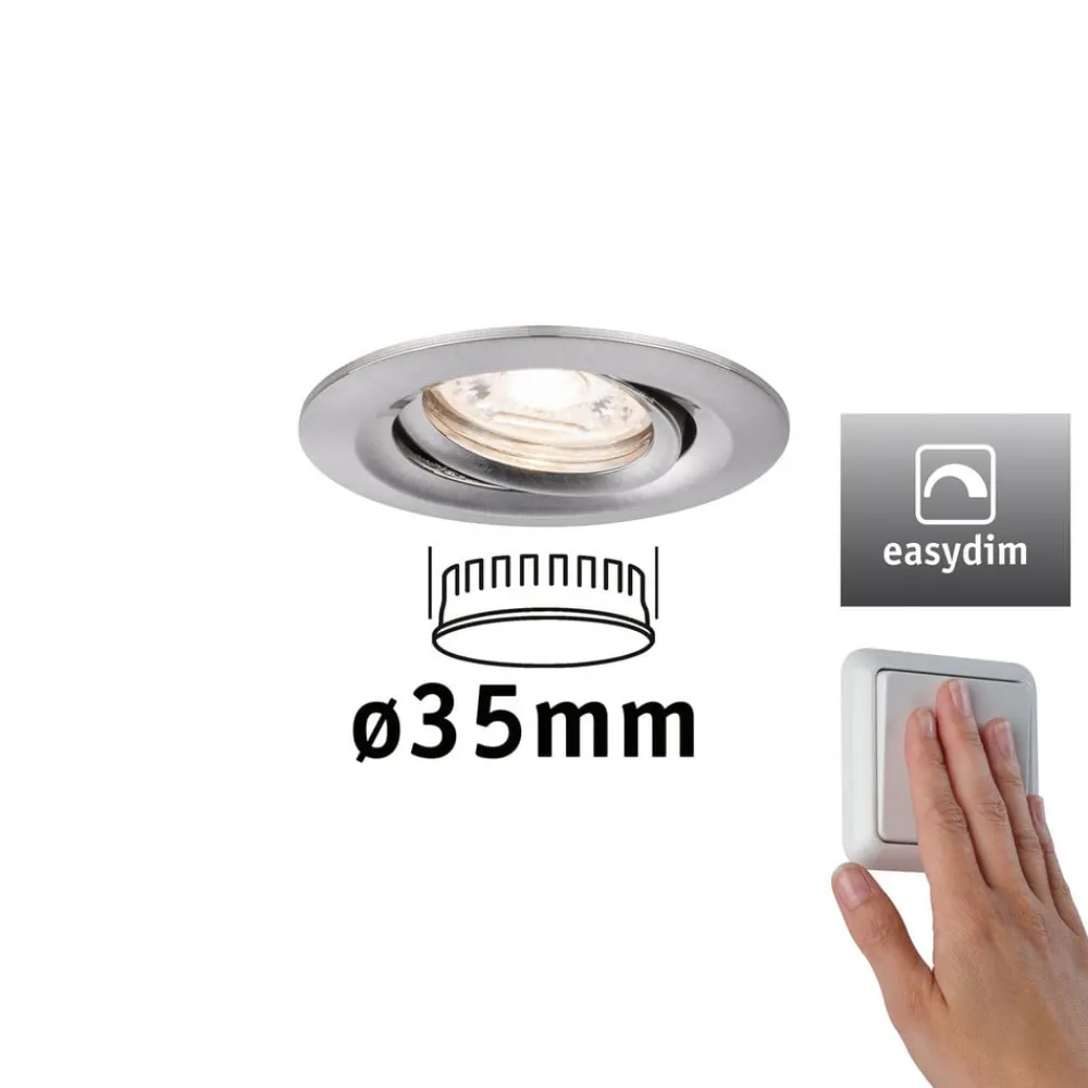 Indbygningsspots ^ Paulmann Nova mini Plus indb.-spot easydim jern