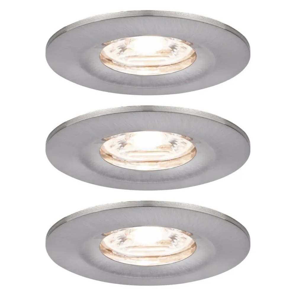 Paulmann Loftlamper|Indbygningsspots > Nova mini spot, sæt med 3 IP44 jern