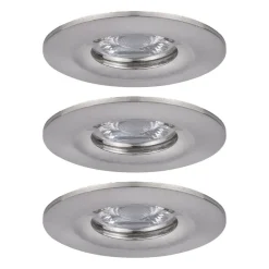 Paulmann Loftlamper|Indbygningsspots > Nova mini spot, sæt med 3 IP44 jern