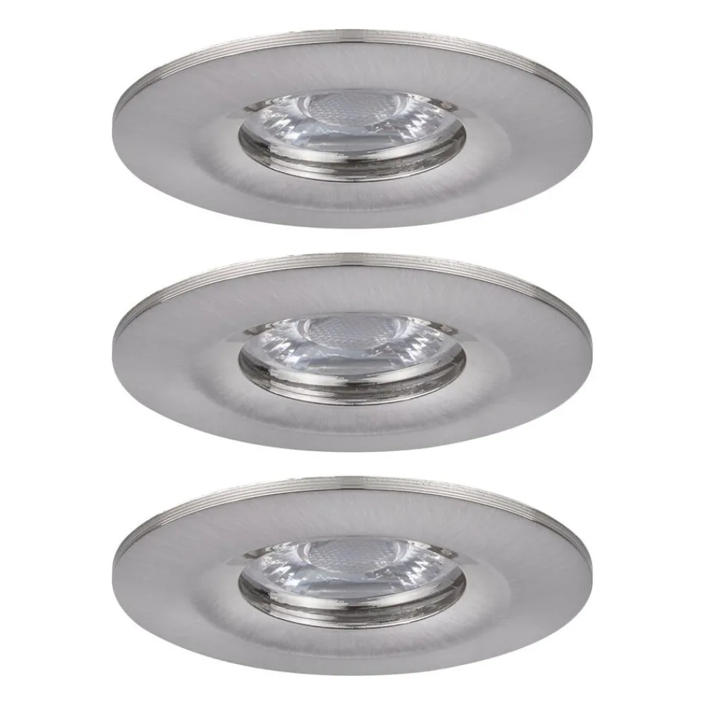 Paulmann Loftlamper|Indbygningsspots > Nova mini spot, sæt med 3 IP44 jern