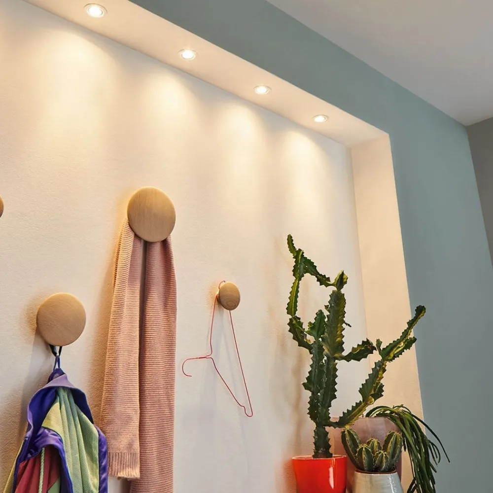 Paulmann Loftlamper|Indbygningsspots > Nova mini spot, sæt med 3 IP44 jern