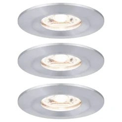 Paulmann Loftlamper|Indbygningsspots > Nova mini spot, sæt med 3 IP44 alu