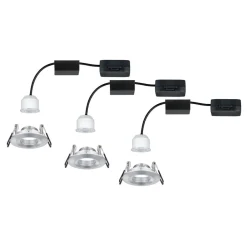 Paulmann Loftlamper|Indbygningsspots > Nova mini spot, sæt med 3 IP44 alu